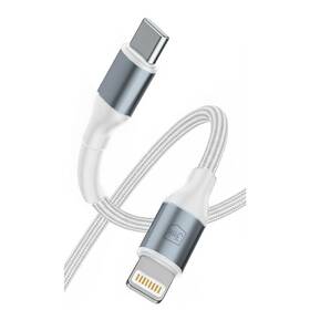 Kabel 3mk rychlonabíjecí Hyper Cable N-SERIES USB-C / Lightning, Power Delivery, 27W, 2m bílý

