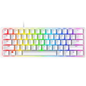 Klávesnice Razer Huntsman Mini - Mercury Ed. (Red Switch) - US Layout bílá

