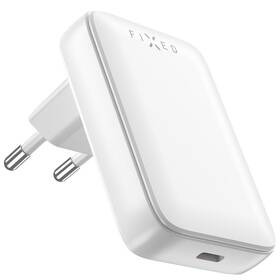 Nabíječka do sítě FIXED Slim, 1xUSB-C, GaN, PD, 30W bílá

