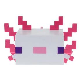 Dekorativní LED Paladone Minecraft Axolot bílé/růžové

