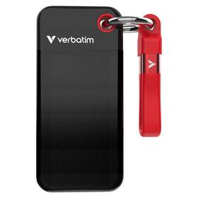 SSD externí Verbatim Pocket SSD 256GB černý/červený

