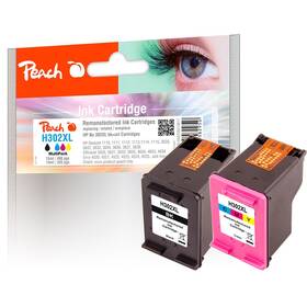 Inkoustová náplň Peach HP 302XL, MultiPack, 490/335 stran - CMYK 

