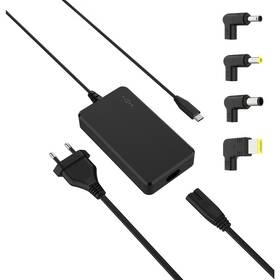  Napájecí adaptér FIXED GaN USB-C, PD 3.0, 65 W + 4x adaptér