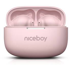Sluchátka Niceboy Beans 5 PRO Pink růžová

