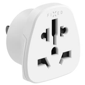 Cestovní adaptér FIXED pro UK, US, AUS do USA bílý

