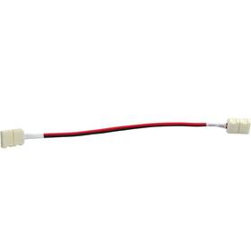 Kabel Solight propojovací, pro LED pásky 1cm, zacvakávací bílý

