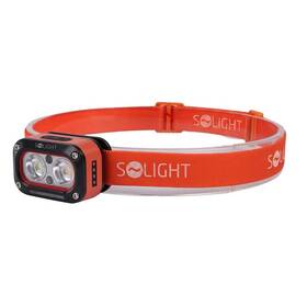 Čelovka Solight LED nabíjecí 250lm, teplé+studené světlo, Li-Ion černá

