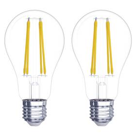 Žárovka LED EMOS Filament, klasik, 5,9W, E27, teplá bílá, 2ks 

