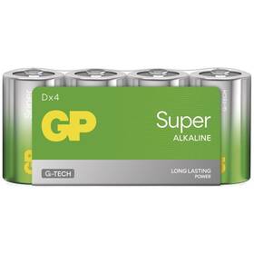 Baterie alkalická GP Super D (LR20), 4 ks 

