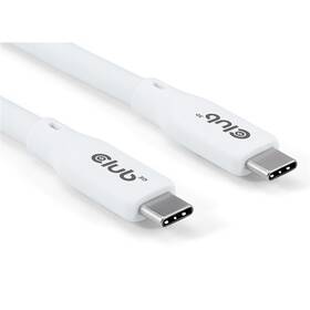 Kabel Club3D USB-C 4.0, 20Gbps, 4K60Hz, PD 240W, 2m bílý

