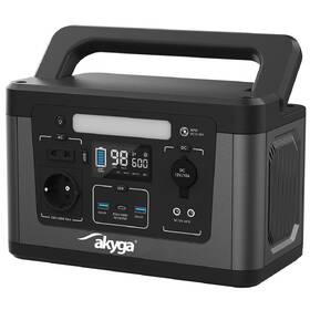 Nabíjecí stanice Akyga 600W (461Wh) černá

