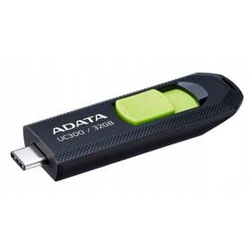 USB Flash ADATA UC300 32GB černý/zelený

