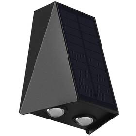 Nástěnné svítidlo IMMAX WALL-4, solární, se světelným čidlem, 2 W černé

