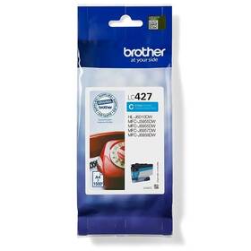 Inkoustová náplň Brother LC-427C, 1500 stran azurová

