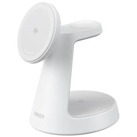 Bezdrátová nabíječka Anker MagGo 3v1 Dock Stand 15W bílá

