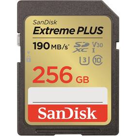 Paměťová karta SANDISK SDXC Extreme Plus 256GB UHS-I U3 (190R/130W) (SDSDXWV-256G-GNCIN)