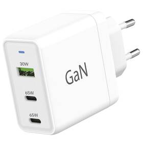 Nabíječka do sítě WG USB, 2x USB-C PD, 65W, GaN 

