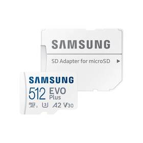 Paměťová karta Samsung 512GB UHS-I U3 (160R/30W) + SD adaptér 
