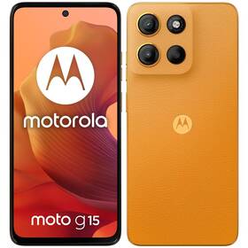 Mobilní telefon Motorola Moto G15 8 GB / 512 GB oranžová barva
