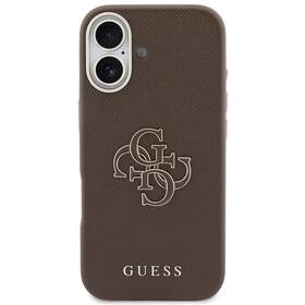 Kryt na mobil Guess PU Resin Logo na Apple iPhone 17 hnědý

