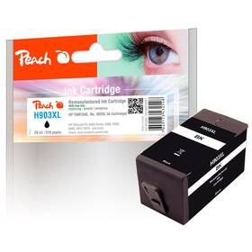 Inkoustová náplň Peach HP 903XL, 910 stran černá

