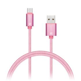 Kabel Connect IT Wirez Premium USB/USB-C, 1m růžový/zlatý

