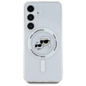 Kryt na mobil Karl Lagerfeld IML K&CH Heads MagSafe na Samsung Galaxy S25 průhledný

