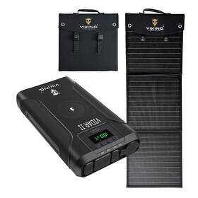 Powerbanka Viking Set VIDAR II a solární panel Viking L60 PD černá

