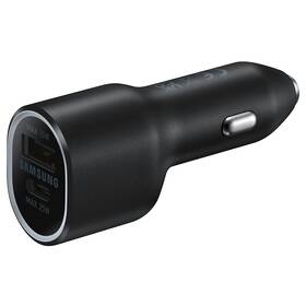 Adaptér do auta Samsung USB, USB-C, 40W černý

