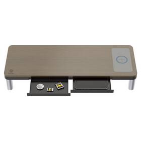 Podstavec pod monitor Powerton ERGO DOKY Monitor Stand imitace dřeva

