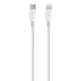 Kabel Puro Plain Lightning/USB-C, 1 m bílý

