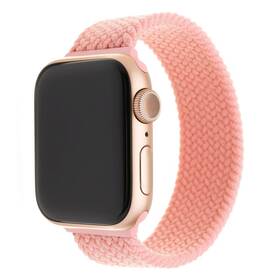 Řemínek FIXED Nylon Strap na Apple Watch 38/40/41 mm, velikost XS růžový

