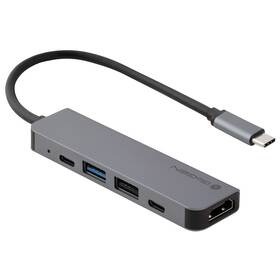  USB Hub GoGEN USB-C, 1x USB-C 2.0, 1x USB-C power, 1x USB-A 2.0, 1x USB-A 3.0, HDMI