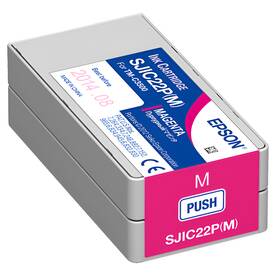 Inkoustová náplň Epson SJIC22P, 32 ml purpurová

