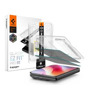 Tvrzené sklo Spigen tR EZ Fit Pro HD (Privacy) na Apple iPhone Duo (2 ks) průhledné

