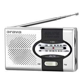 Radiopřijímač Orava T-103 černý/stříbrný

