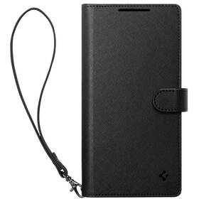 Pouzdro na mobil flipové Spigen Wallet S na Samsung Galaxy S25 Ultra černé

