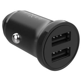 Adaptér do auta FIXED 2xUSB, 15W Smart Rapid Charge černý

