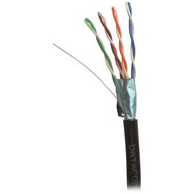 Kabel DATACOM FTP Cat.5e, drát 100m černý

