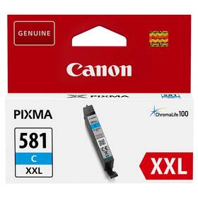 Inkoustová náplň Canon CLI-581XXL C, 282 stran azurová


