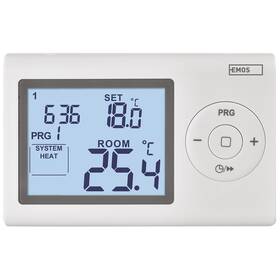 Termostat EMOS pokojový, programovatelný, drátový, P5607 
