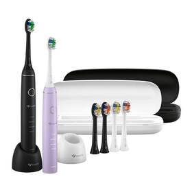 Set zubních kartáčků TrueLife SonicBrush Compact Duo Black / Lavender černý/fialový


