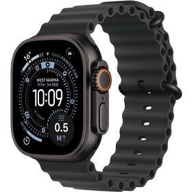 Chytré hodinky Apple GPS + Cellular 49mm černý titan - černý oceánský řemínek 
