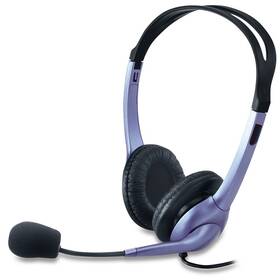 Headset Genius HS-04S, 2x 3,5mm jack černý/stříbrný

