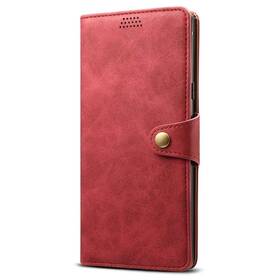 Pouzdro na mobil flipové Lenuo Leather na Samsung Galaxy S24+ 5G červené

