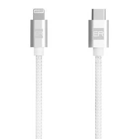 Kabel ERPOWER USB-C/Lightning, 2m bílý


