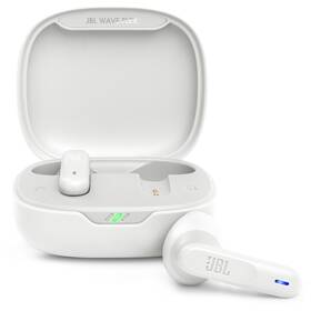 Sluchátka JBL Wave Flex bílá barva

