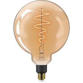 Chytrá žárovka Philips Smart LED 6W, E27, jantarové sklo, Tunable White 

