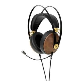 Sluchátka Meze 99 Classics Walnut Gold Boom Mic Kit černá barva
