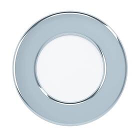Vestavné svítidlo Eglo Fueva 5, kruh, 8,6 cm, neutrální bílá, IP44 chrom

